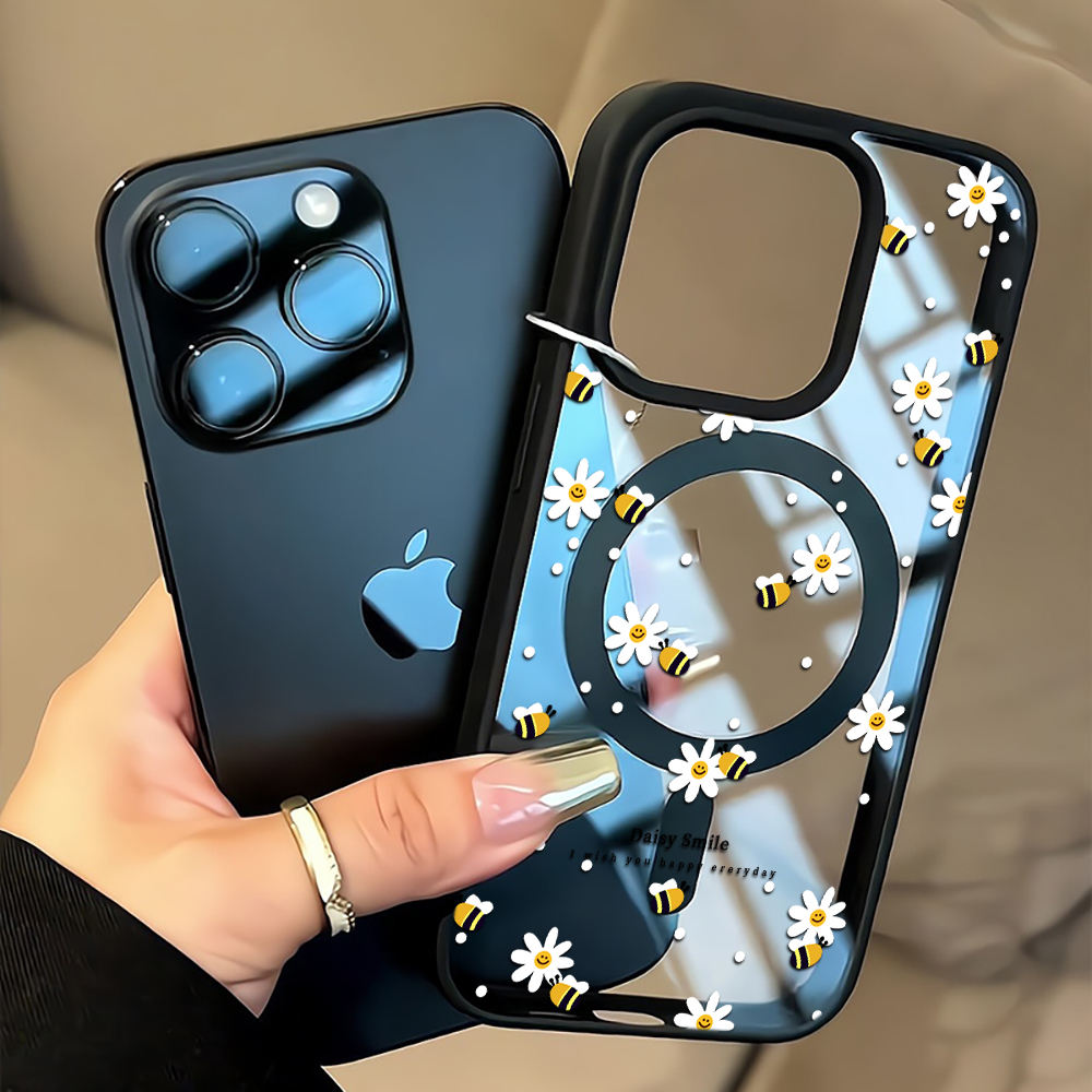 Phone Cases Iphone 12 - Fresh Daisy Bee Phone Case For