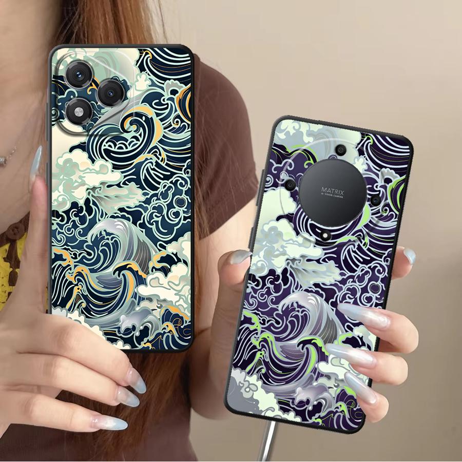 Phone Cases Honor - Wave Art Funda Phone Cover Case