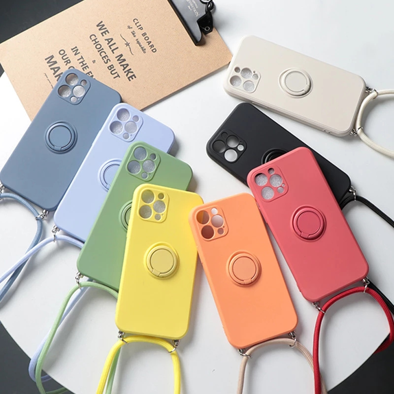Phone Cases Arc - Necklace Lanyard Rope Ring Holder Strap