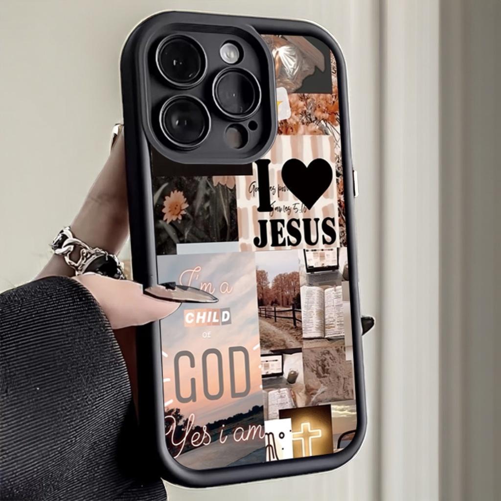Phone Cases Arc - Jesus Collage Pattern Thick Shockproof Phone