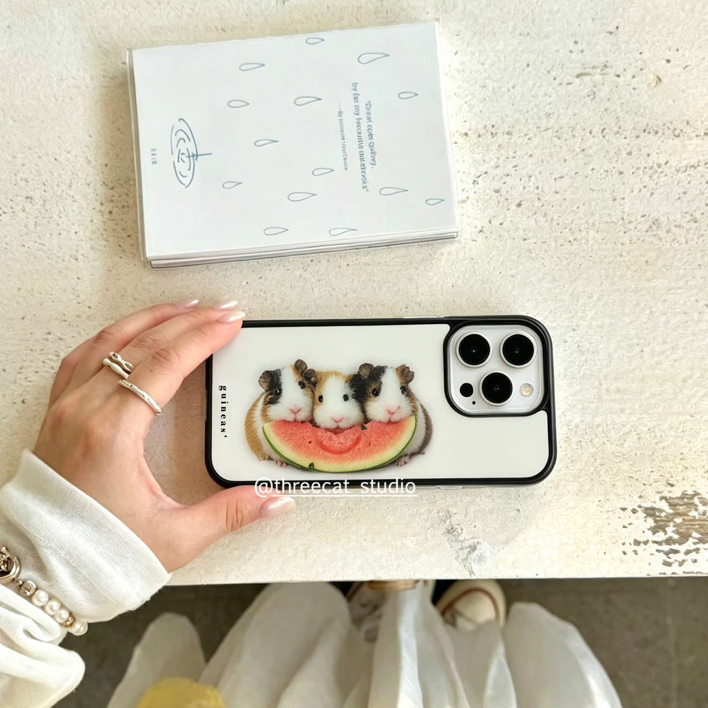 Korean Ins Guinea Pig Eat Wate - Phone Cases Brown review and price