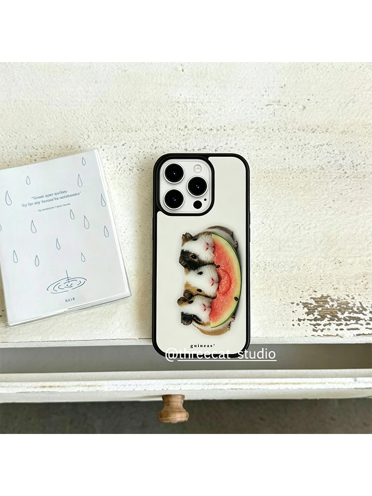 Korean Ins Guinea Pig Eat Wate - Phone Cases Brown review and price