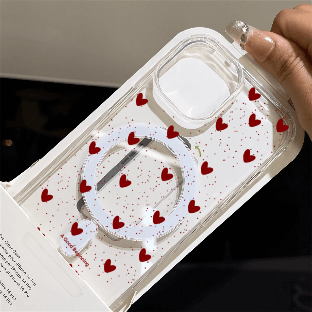 INS Red Love Heart Sexy Transp - Phone Cases Magsafe review and price
