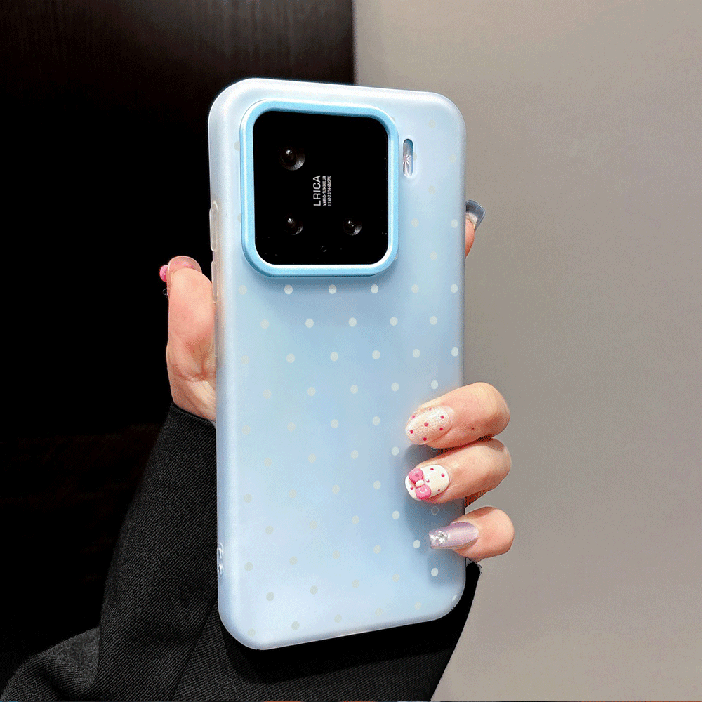 Adorable Light Blue Polka Dot  - Phone Cases Xiaomi 14 review and price