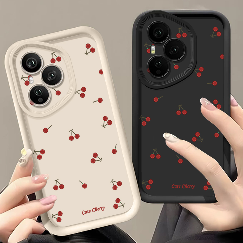 Mini Red Cherry Printed Soft T - Phone Cases Honor review and price