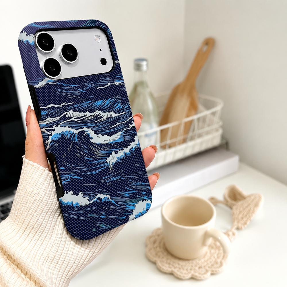 Luxury Carbon Fiber Sea Wave T - Phone Cases Magsafe review and price
