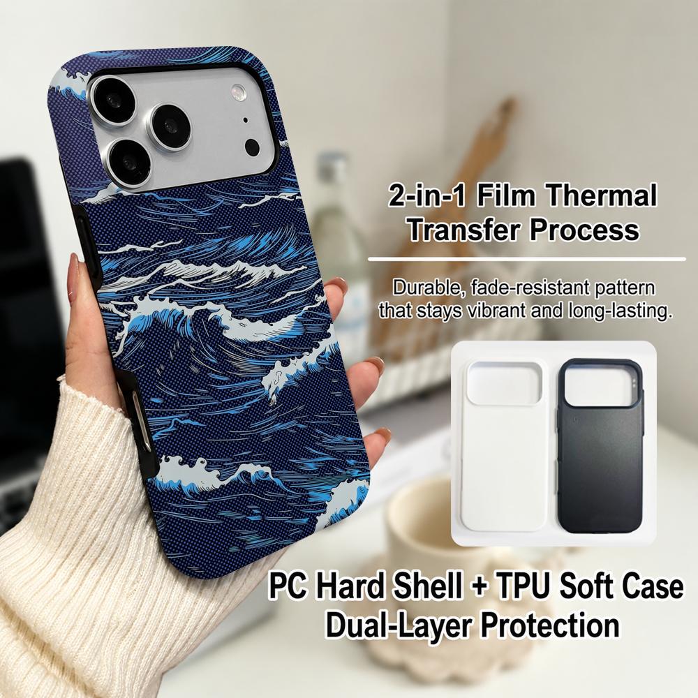 Luxury Carbon Fiber Sea Wave T - Phone Cases Magsafe review and price