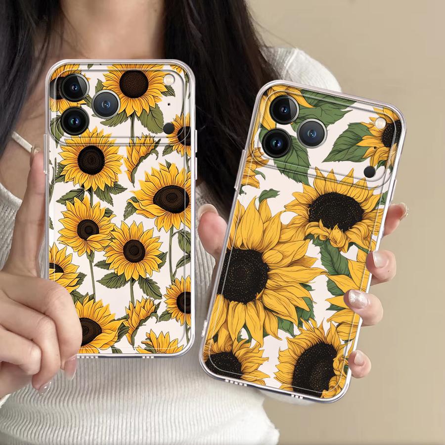 Cute Sunflower Pattern Case fo - Phone Cases Iphone 12 review and price