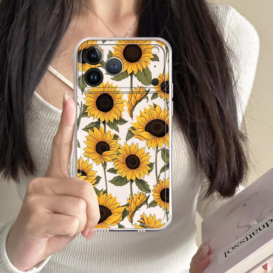 Cute Sunflower Pattern Case fo - Phone Cases Iphone 12 review and price