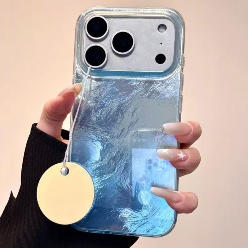 INS Style Blue Blending Print  - Phone Cases Brown review and price