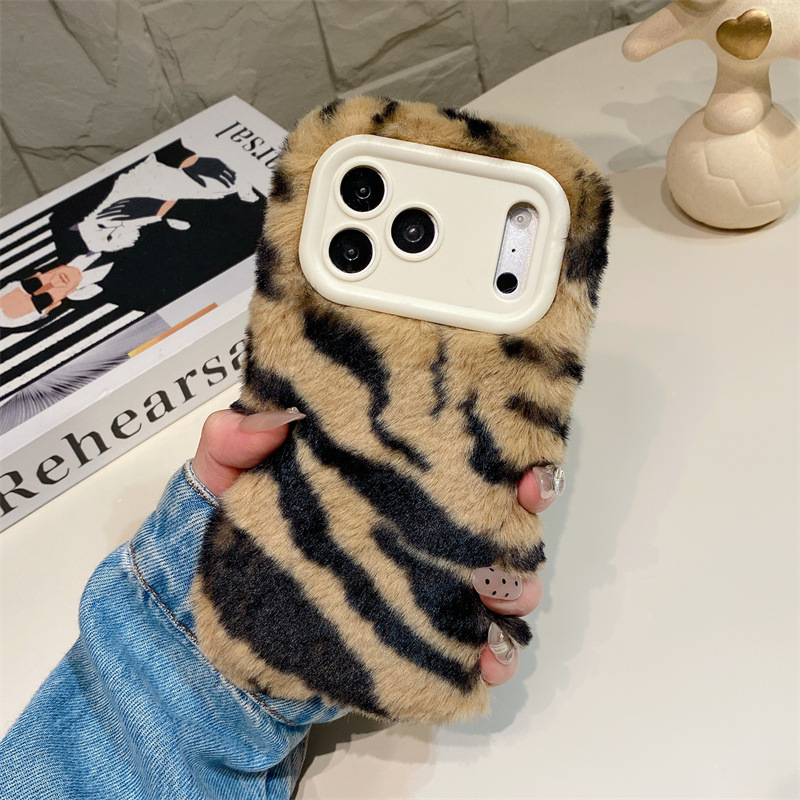 Luxury Zebra Pattern Fluffy Pl - Phone Cases Iphone 12 review and price