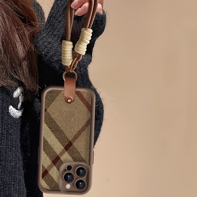 Brown Stripes Lanyard Strap Ro - Phone Cases Brown review and price