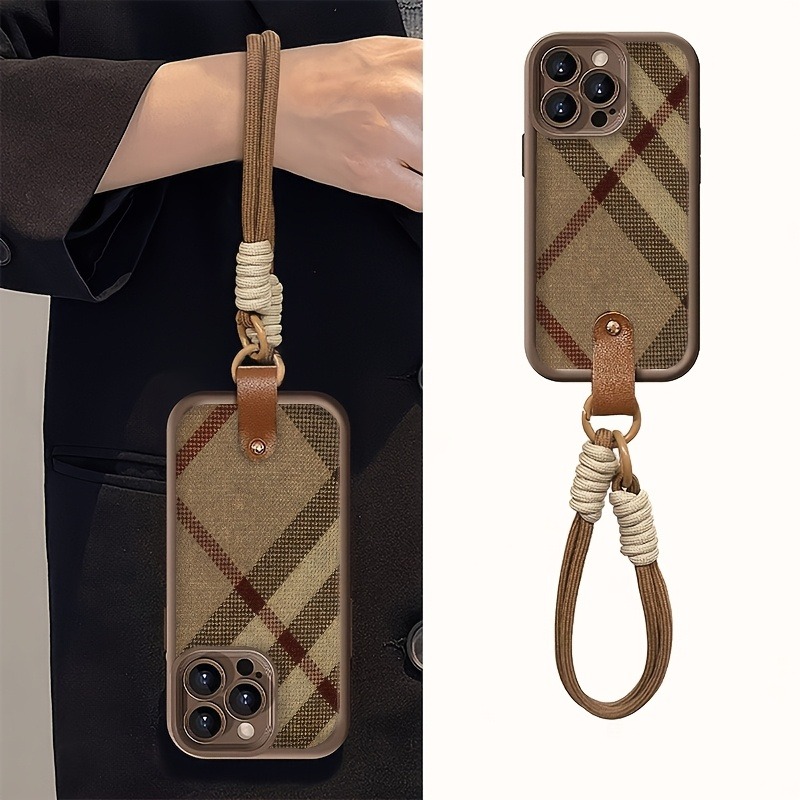 Brown Stripes Lanyard Strap Ro - Phone Cases Brown review and price