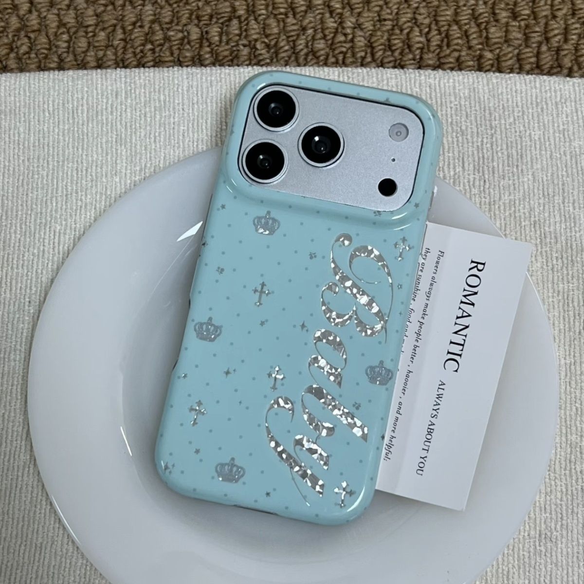 Korean Ins Mint Colored Englis - Phone Cases Iphone 12 review and price