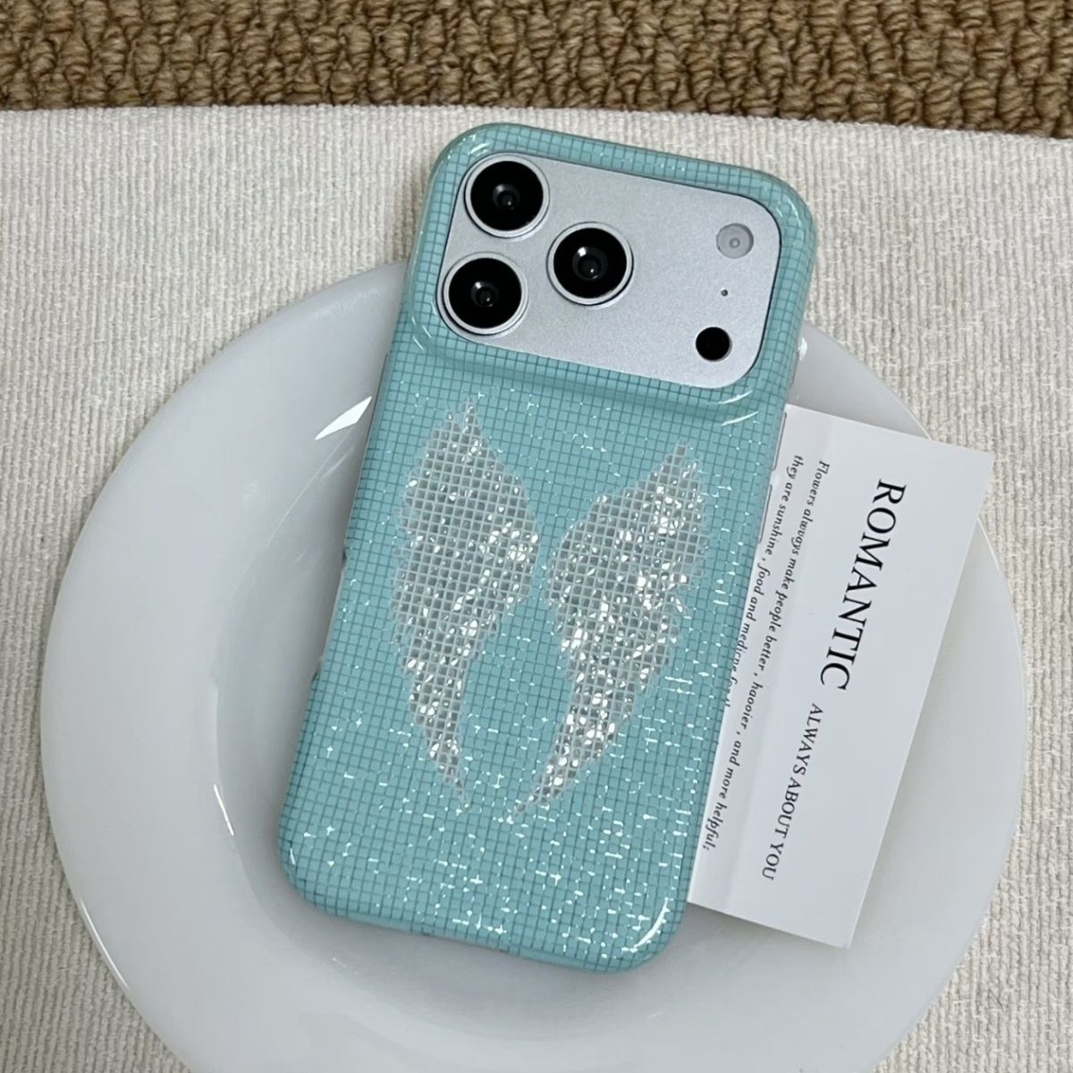 Korean Ins Mint Colored Englis - Phone Cases Iphone 12 review and price