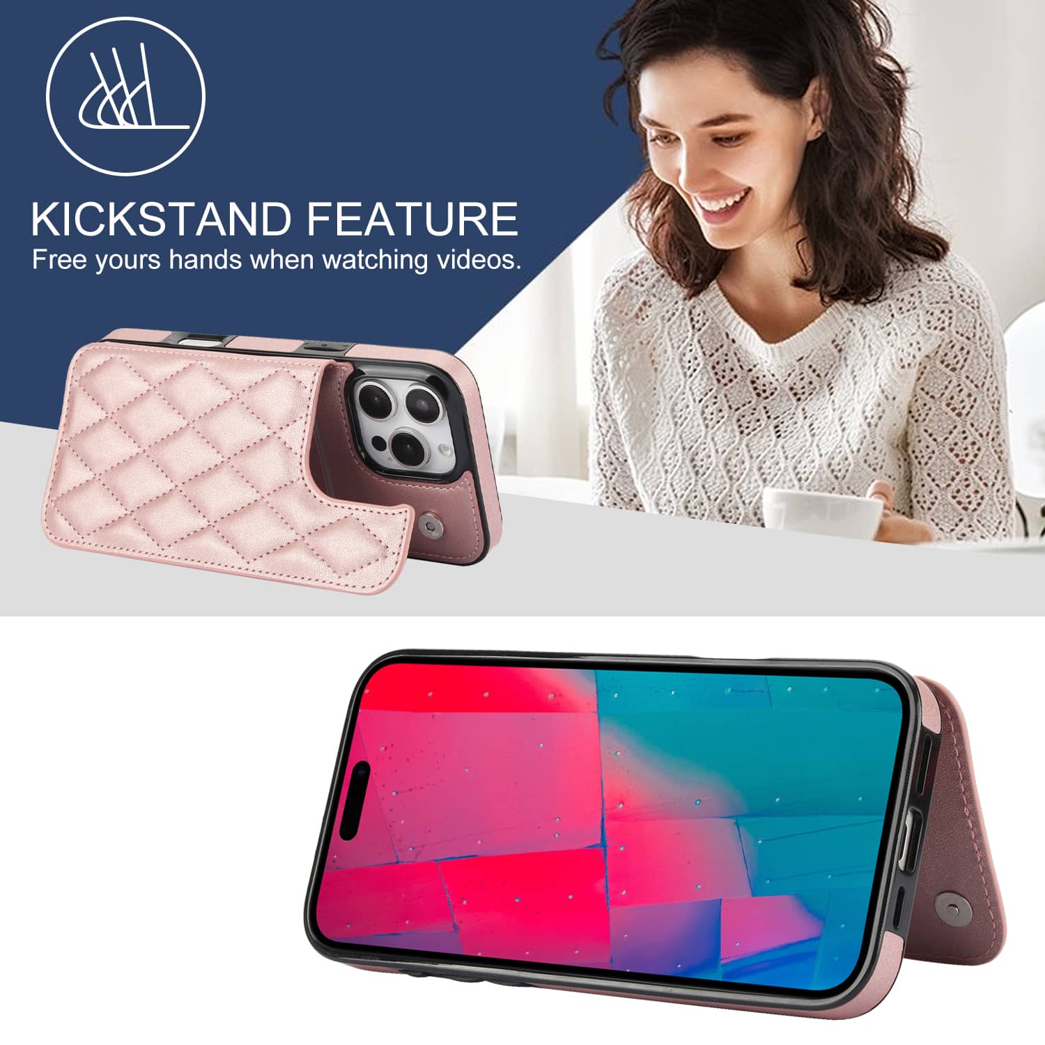 For iPhone 16 Pro Max iPhone 1 - Leather Folio Wallet Case review and price