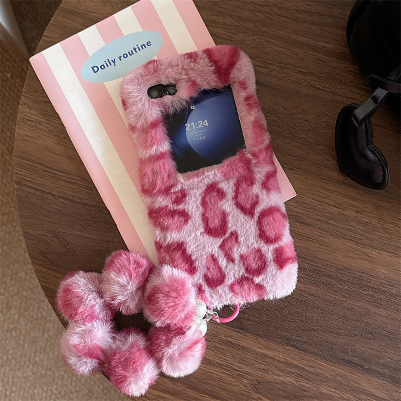 Fashion Leopard Print Fluffy P - Phone Cases With Loop review and price