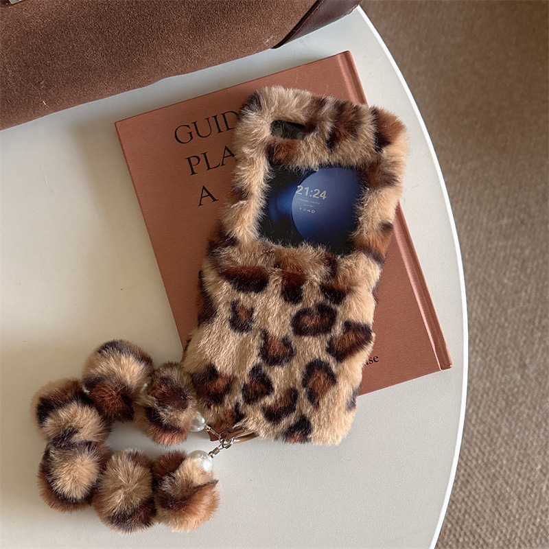 Fashion Leopard Print Fluffy P - Phone Cases With Loop review and price