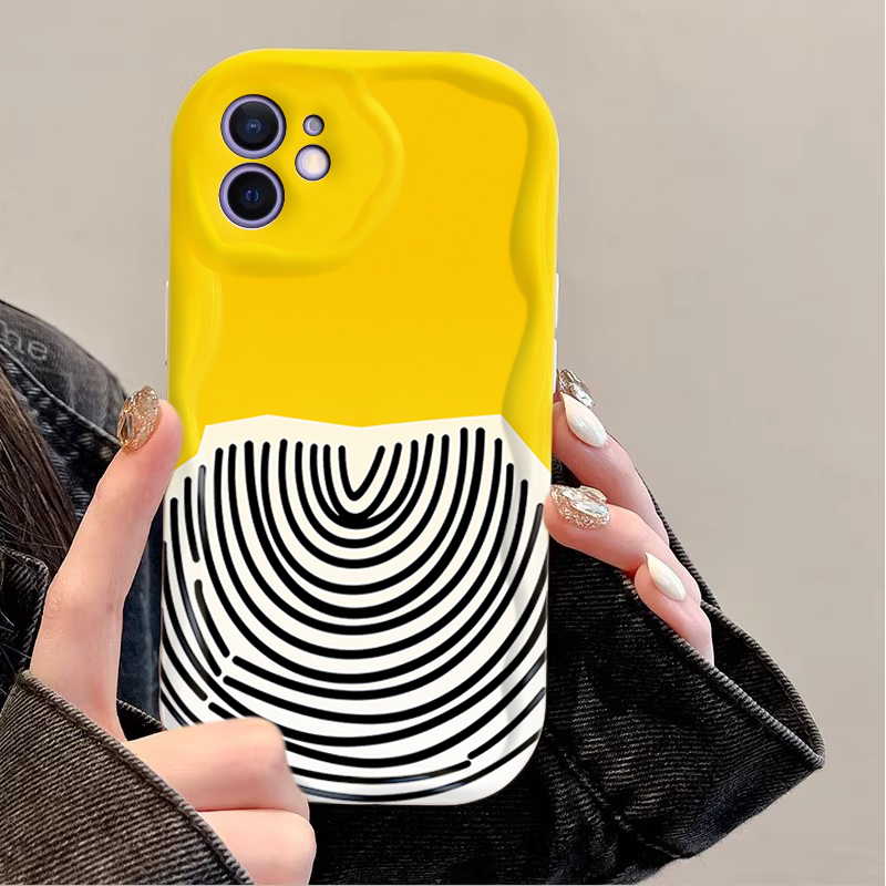 Black Arc Pattern on Yellow Ba - Phone Cases Arc review and price