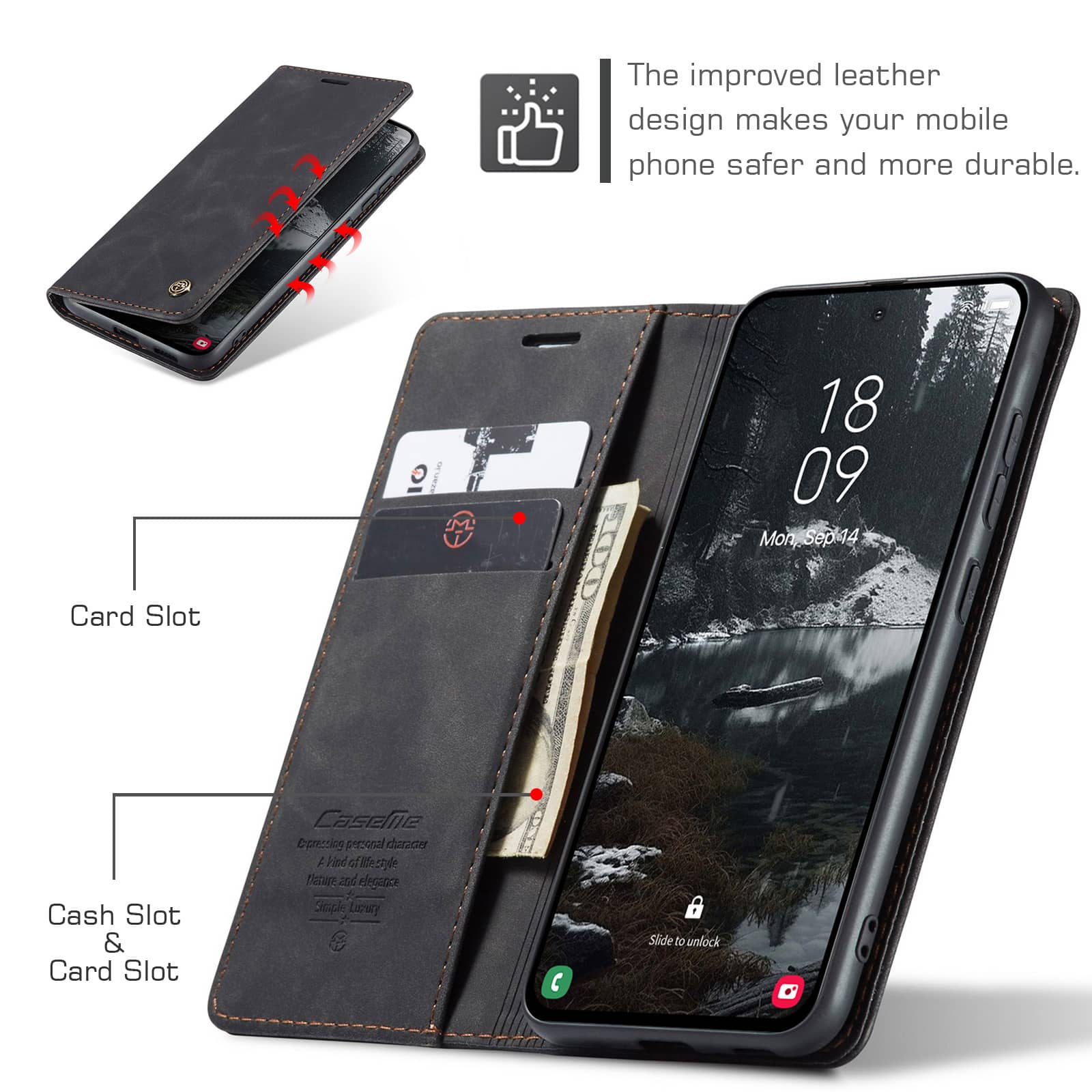 Flip Wallet Case for Samsung G - Leather Folio Wallet Case review and price
