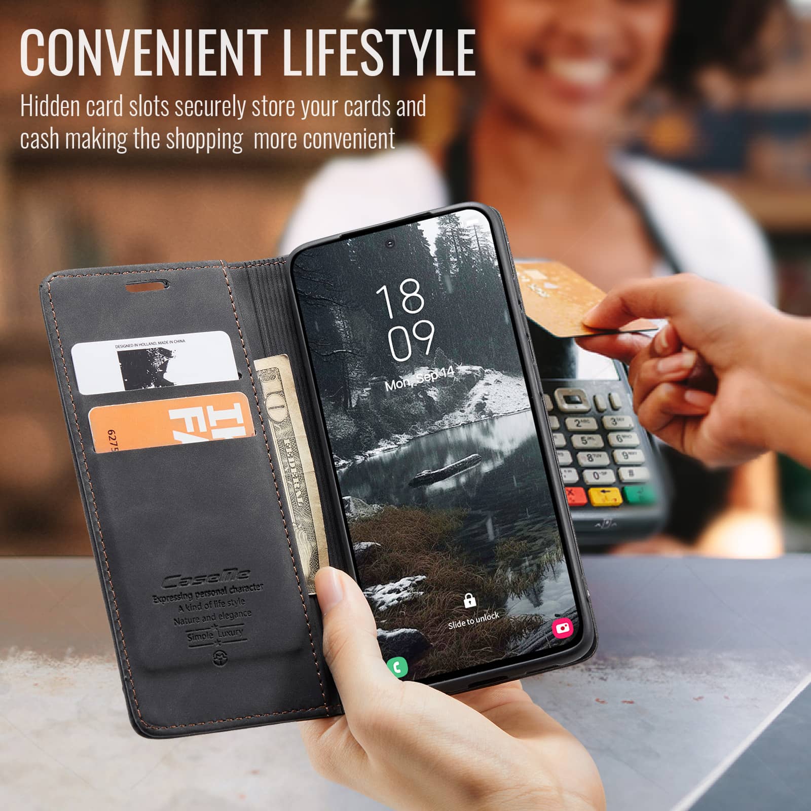 Flip Wallet Case for Samsung G - Leather Folio Wallet Case review and price