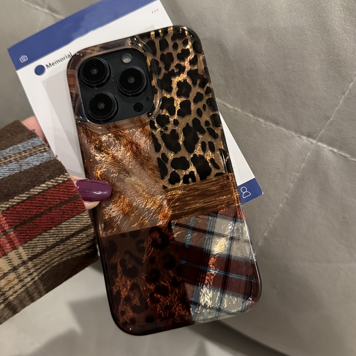 High-End Leopard Print And Tin - Phone Cases Brown review and price