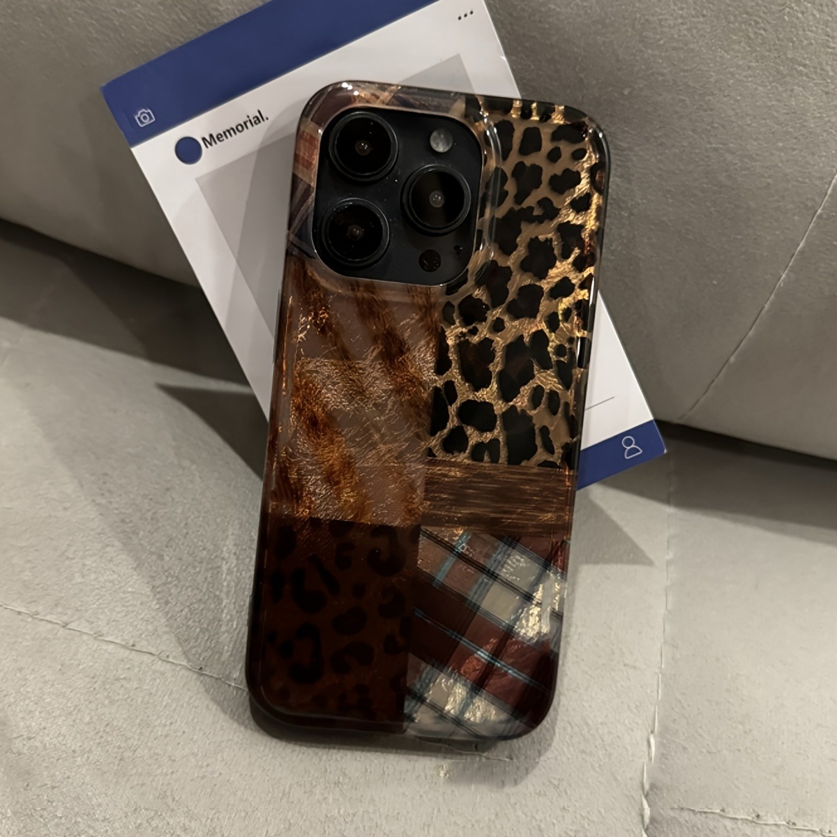 High-End Leopard Print And Tin - Phone Cases Brown review and price
