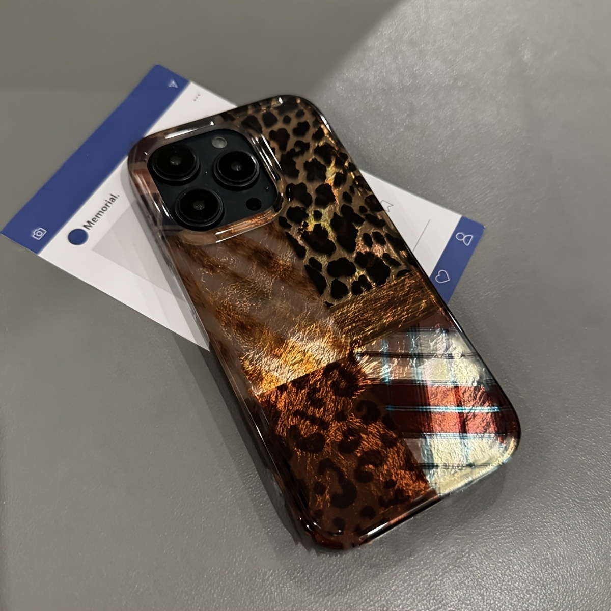 High-End Leopard Print And Tin - Phone Cases Brown review and price