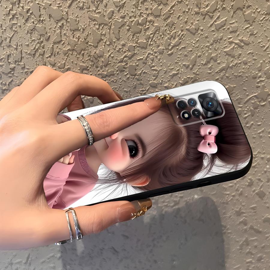 Cartoon Girl Pattern Funda Pho - Phone Cases Xiaomi 14 review and price