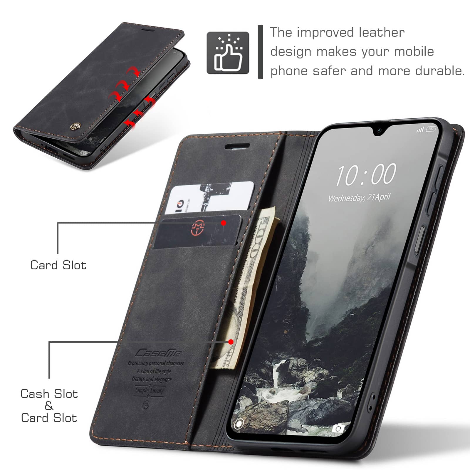 Flip Wallet Case for Samsung G - Leather Folio Wallet Case review and price