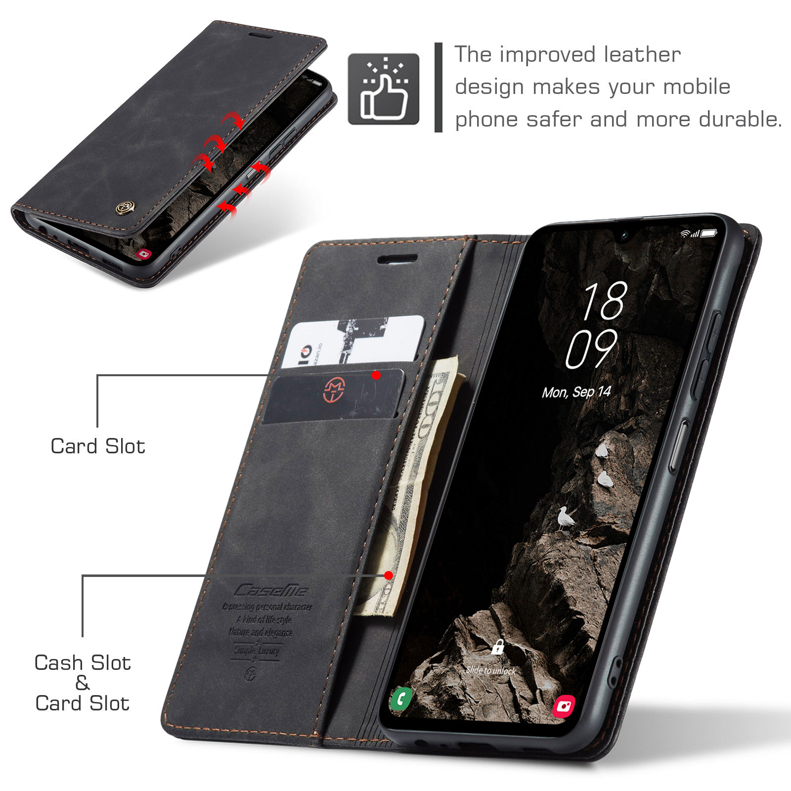 Flip Wallet Case for Samsung G - Leather Folio Wallet Case review and price