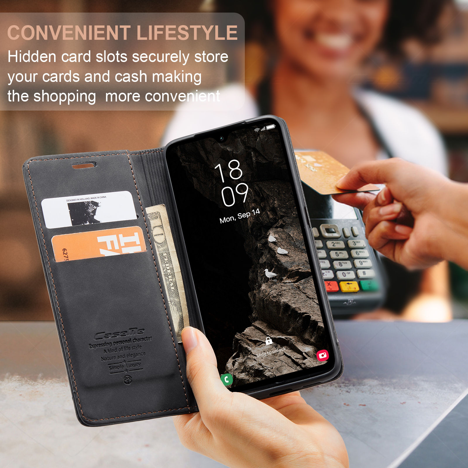 Flip Wallet Case for Samsung G - Leather Folio Wallet Case review and price
