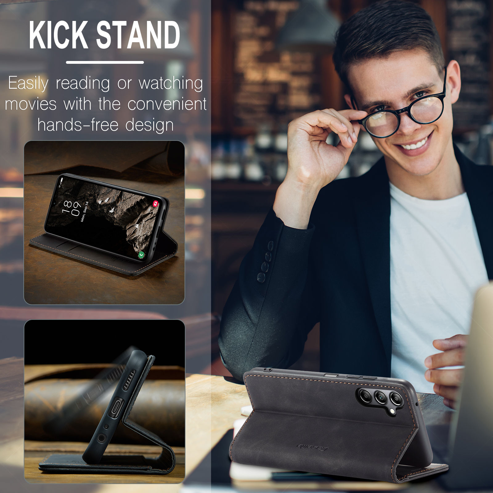 Flip Wallet Case for Samsung G - Leather Folio Wallet Case review and price