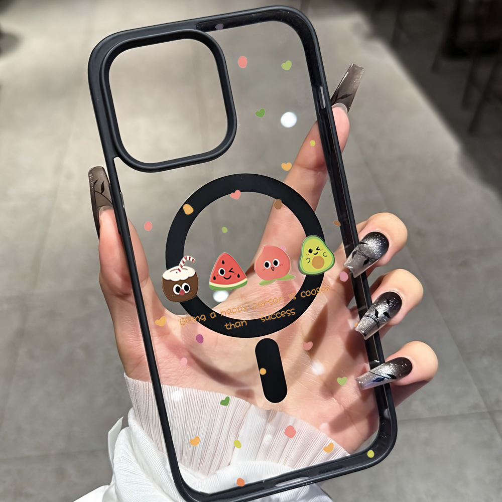 Cute Cherry Fruit Clear Case F - Phone Cases Magsafe review and price