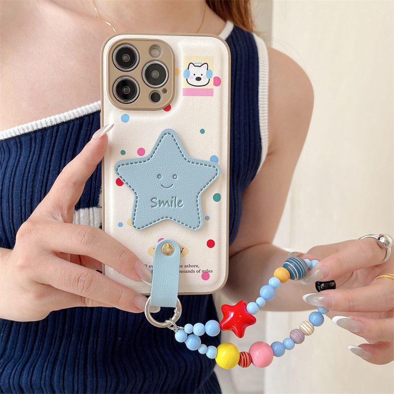 Color Polka Dot Cute Star Phon - Phone Cases With Loop review and price