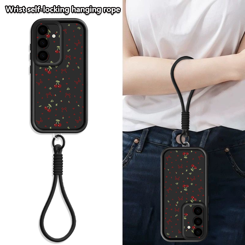 Little Cherry Pattern Lanyard  - Phone Cases With Loop review and price