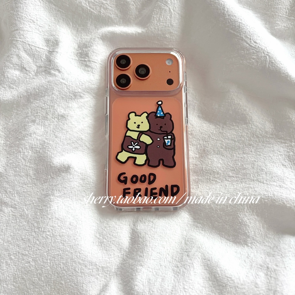 Korean Ins Cute Yellow & Brown - Phone Cases Brown review and price