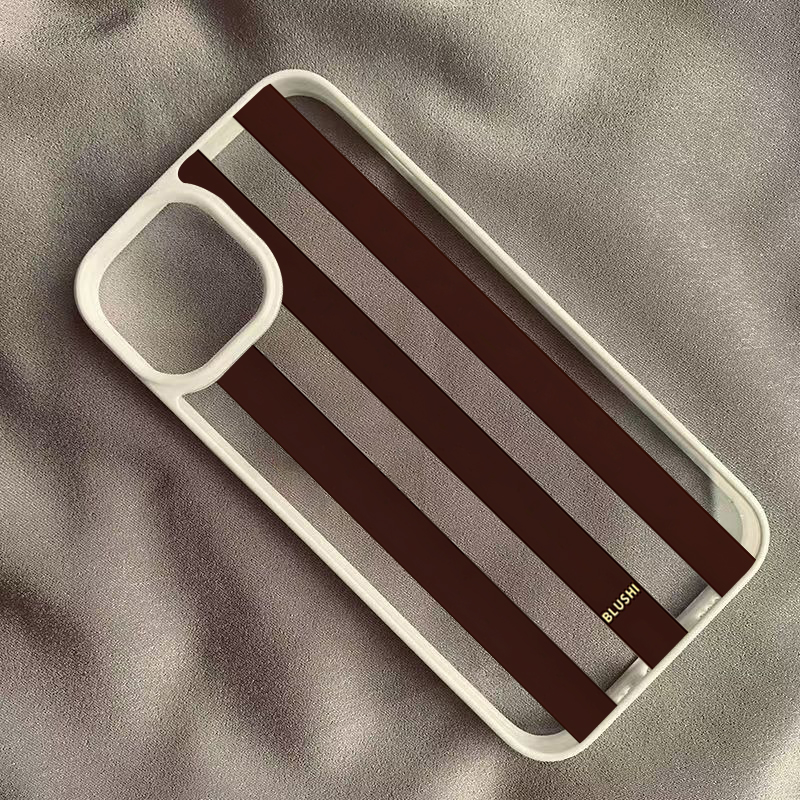 Clear Brown Stripes Phone Case - Phone Cases Brown review and price