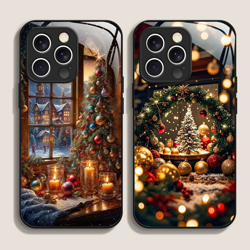 Christmas Tree Gift Snowy Town - Phone Cases Iphone 12 review and price