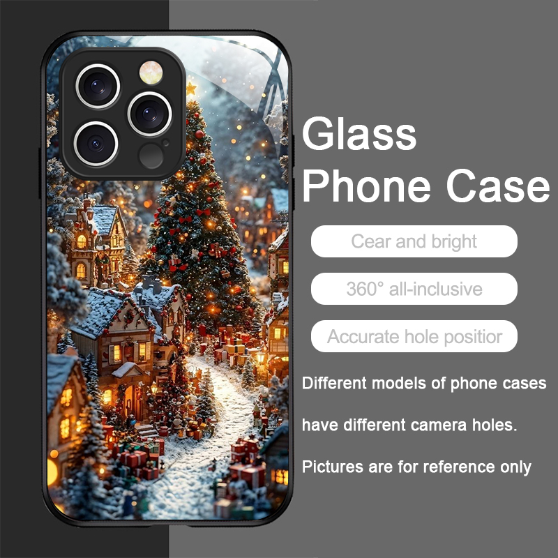 Christmas Tree Gift Snowy Town - Phone Cases Iphone 12 review and price