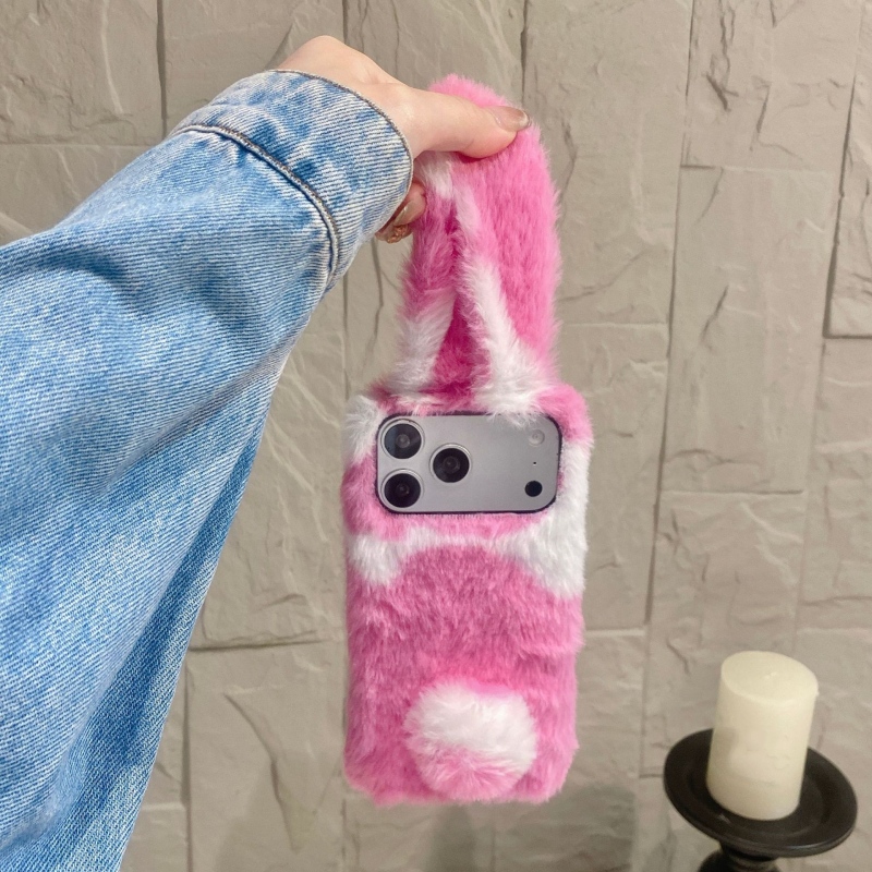 Cute Rabbit Design Fluffy Phon - Phone Cases Iphone 12 review and price