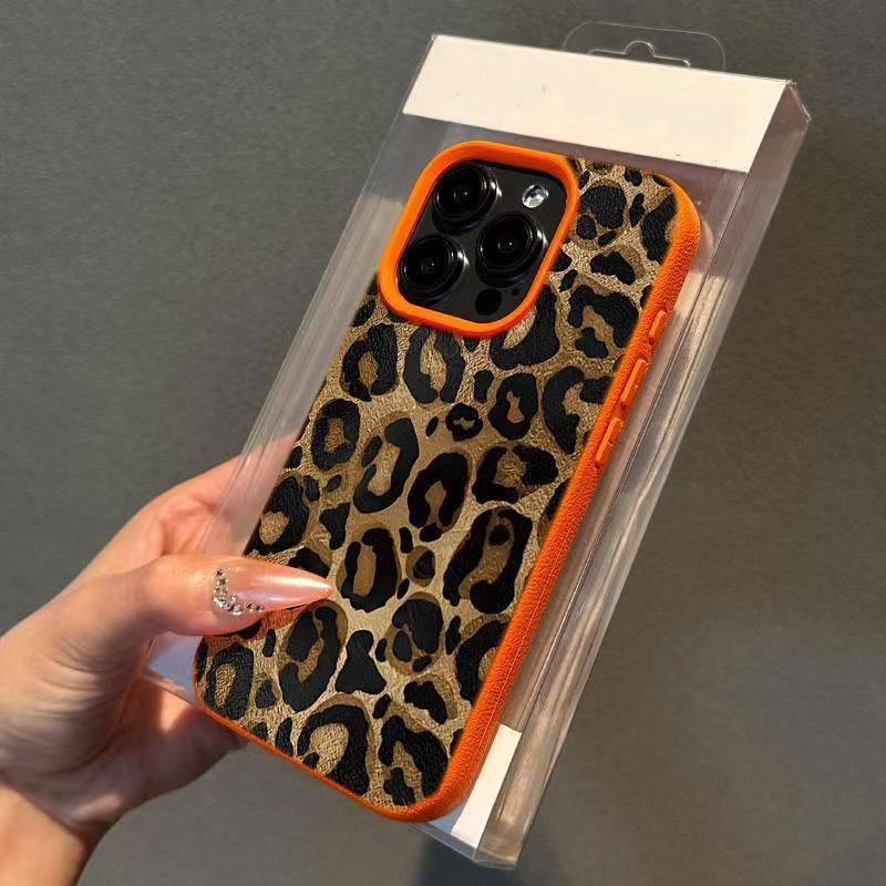 INS Brown Leopard Print Phone  - Phone Cases Brown review and price