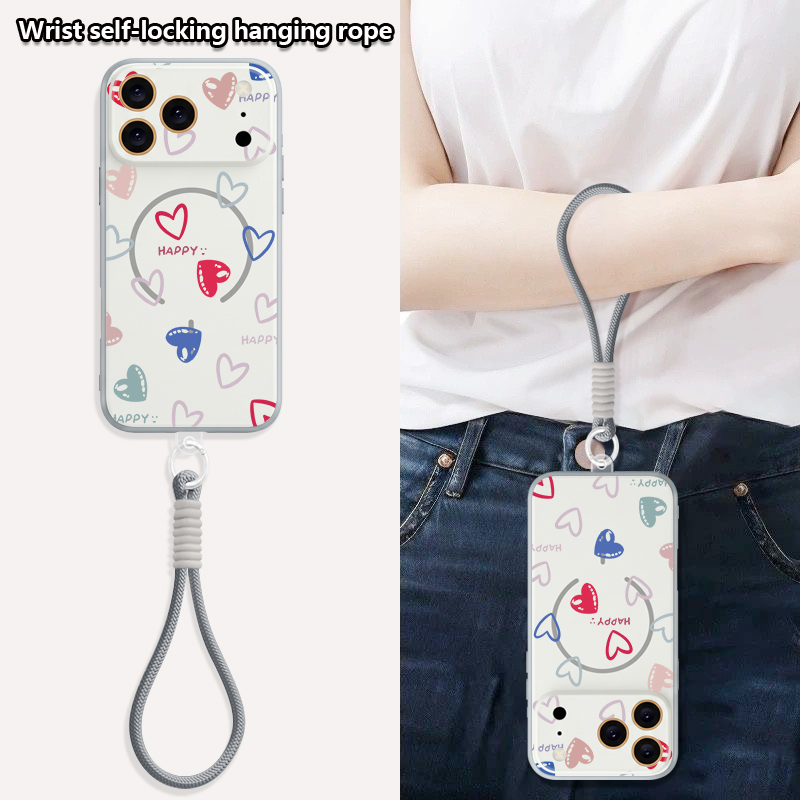 Love Heart Pattern Magnetic Ph - Phone Cases With Loop review and price
