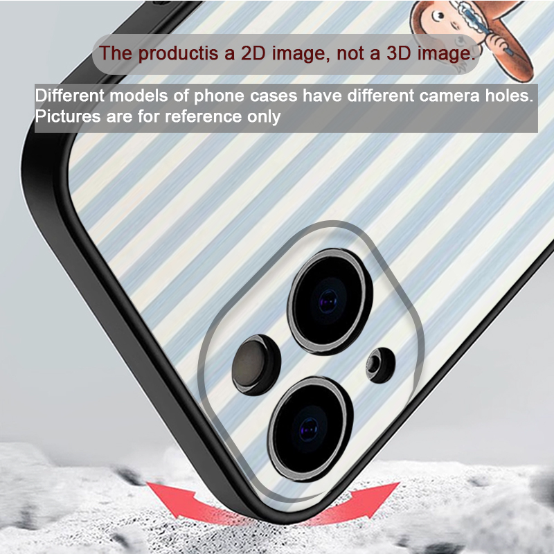 Cartoon Striped Monkey Holding - Phone Cases Iphone 12 review and price