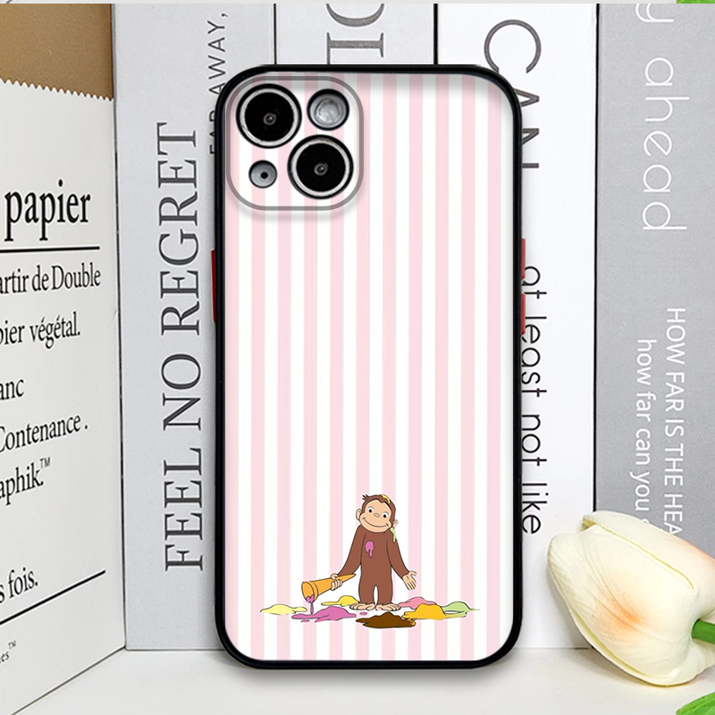 Cartoon Striped Monkey Holding - Phone Cases Iphone 12 review and price